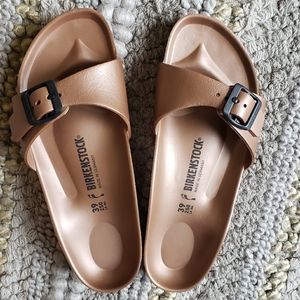 Madrid EVA metallic copper mules - size 8(39)